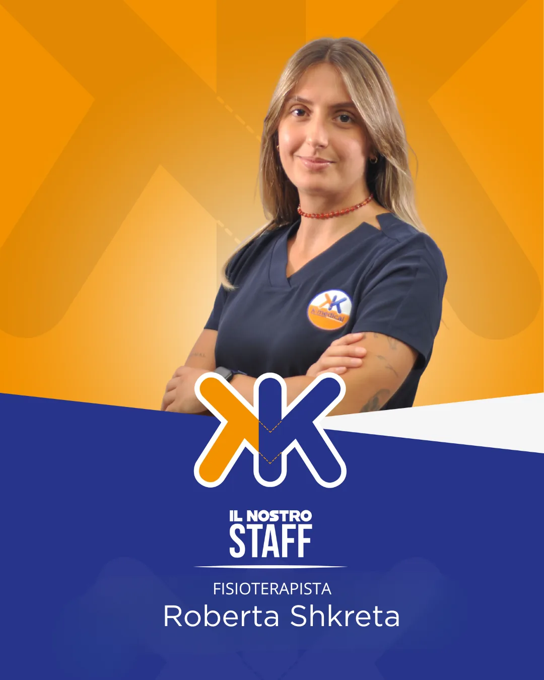 Roberta Shkreta, fisioterapista di k·medical